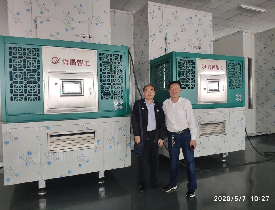 中国烟草专家、河南农业大学博士生导师宫长荣教授莅临许昌智工考察新型空气能热泵烤烟房